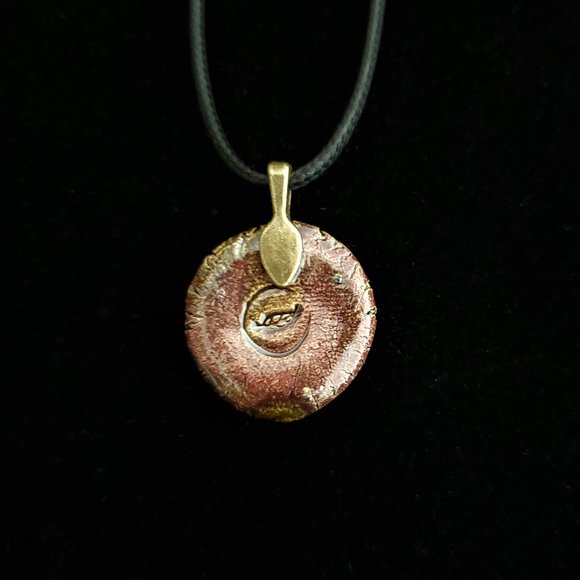 Handmade Ceramic Teak Seahorse Pendant Necklace - Picture 9 of 16